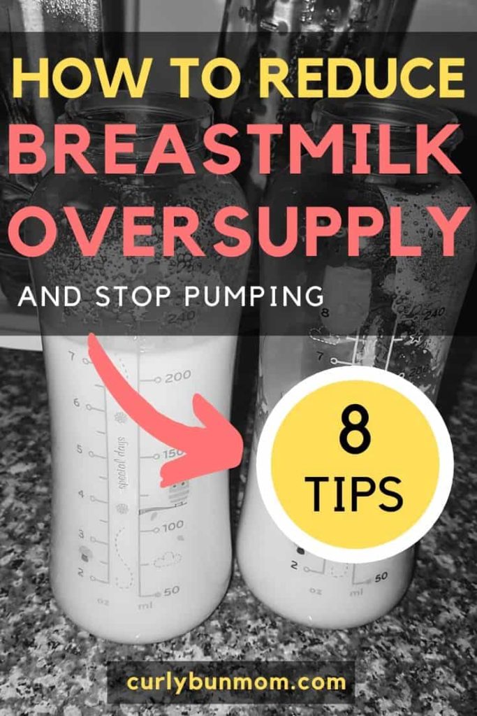 Reduce breastmilk oversupply and stop pumping