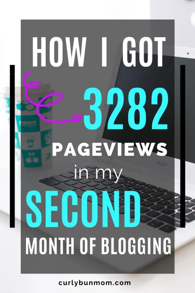 2nd month blog traffic and pinterest report