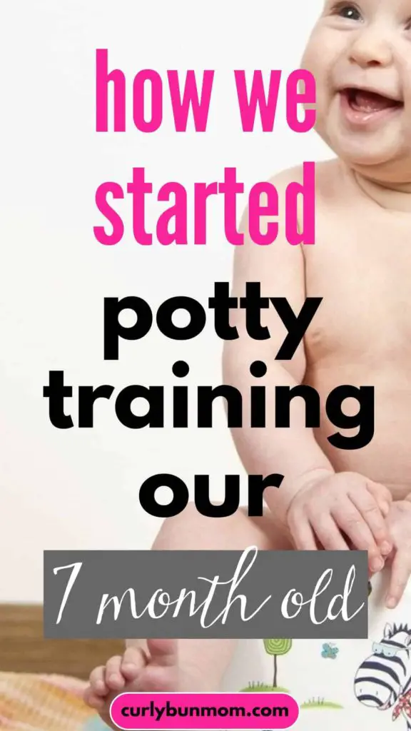how we started potty training at 7 months old