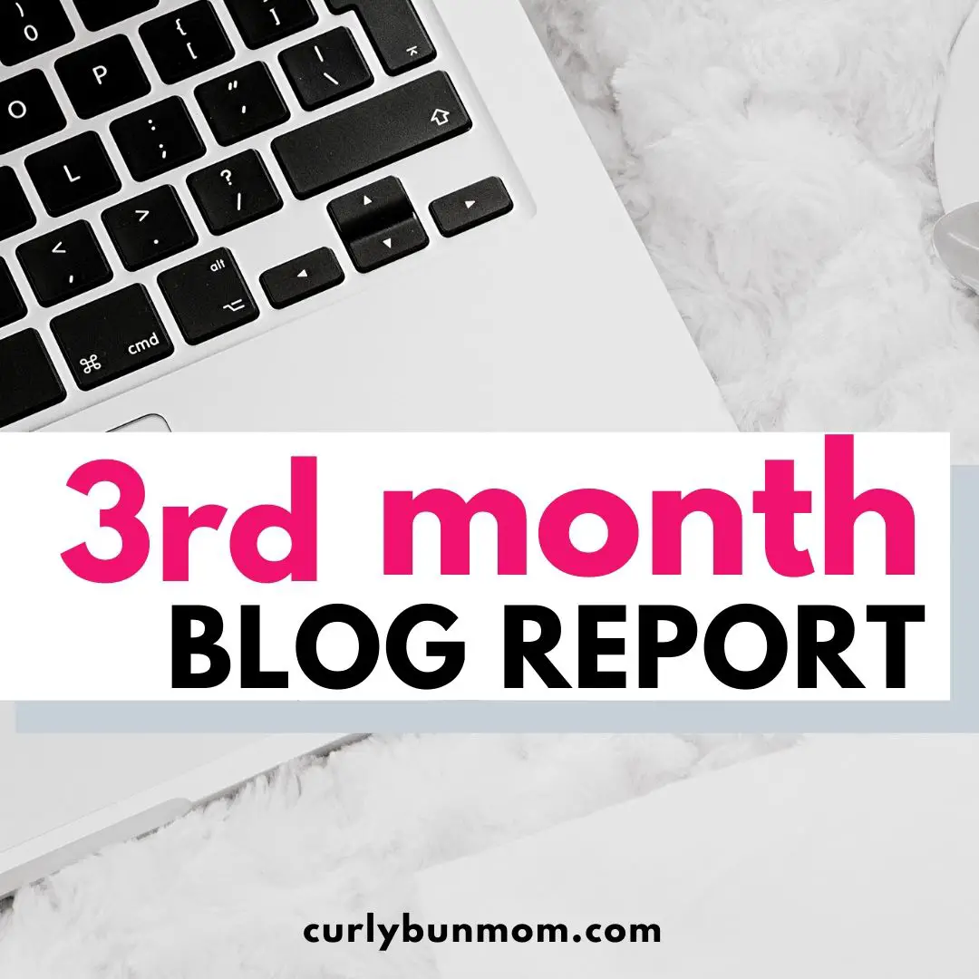 3rd month curly bun mom blog report