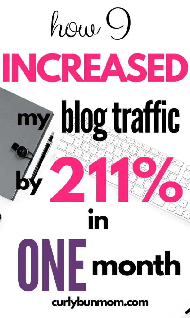 how i increased mom blog traffic by 211 % in one month