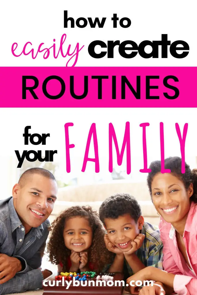 how to easily create routines for moms and families