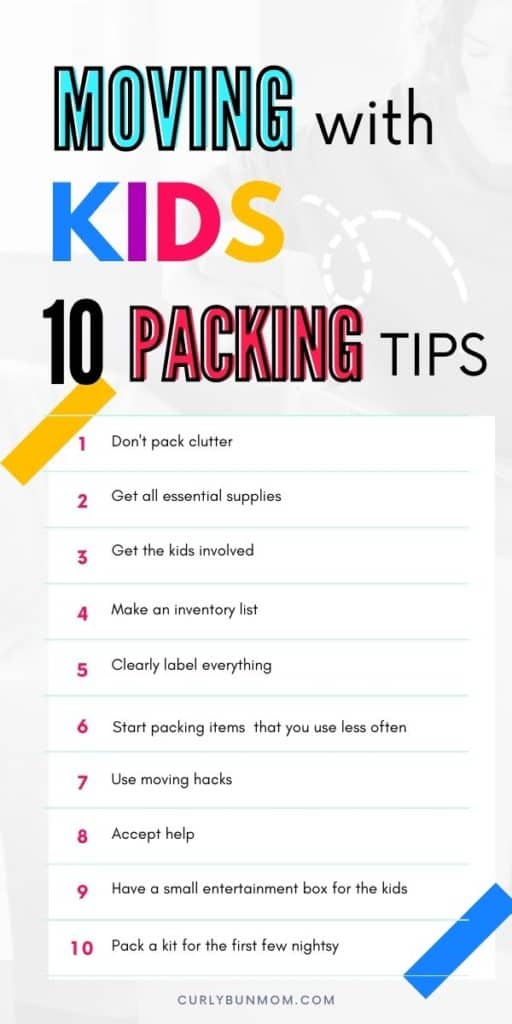 packing tips for moving with kids