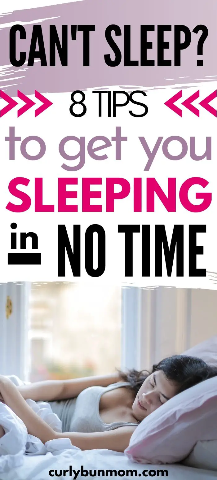 The Best Tips To Fall Asleep Fast - You Need Now - Curly Bun Mom