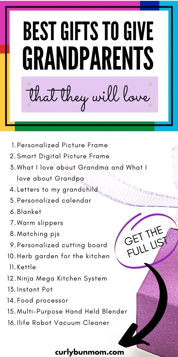 The Best Gifts To Give Grandparents Curly Bun Mom
