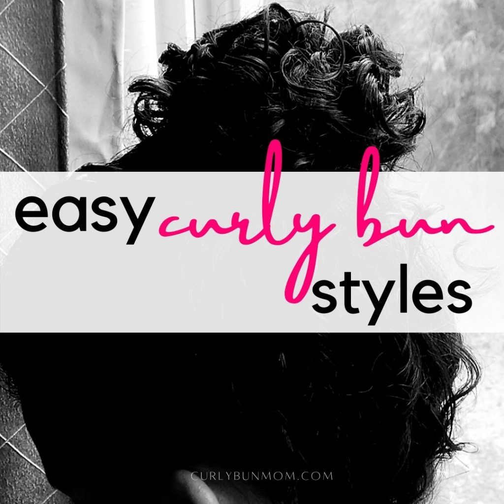 curly hair bun - curly messy bun cute buns for wavy hair