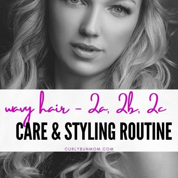 2a 2b 2c hair routine - wavy curly girl method routine - wash day, styling, refresh days