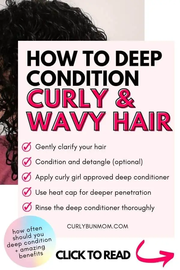 how-to-deep-condition curly hair wavy hair - curly girl approved - curly girl method