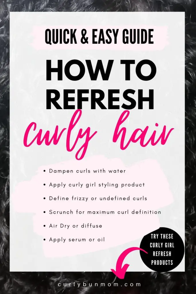 How To refresh Curls In The Morning - Curly Bun Mom