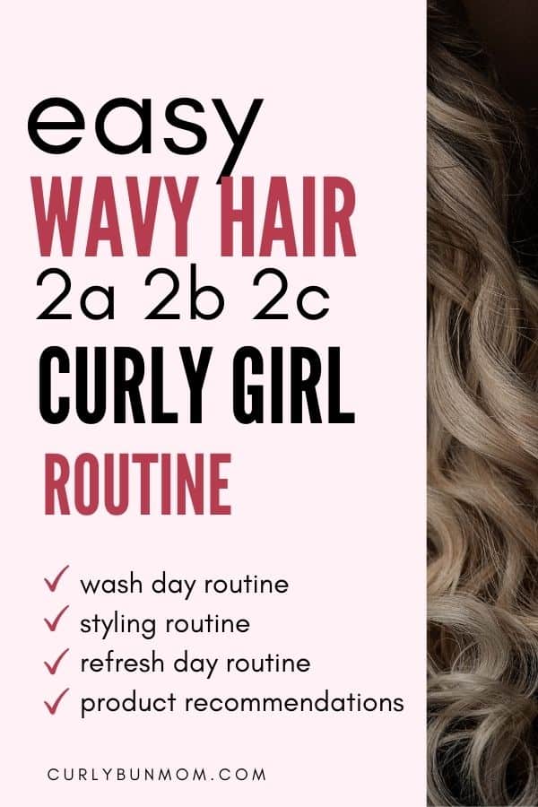 wavy hair curly girl method routine