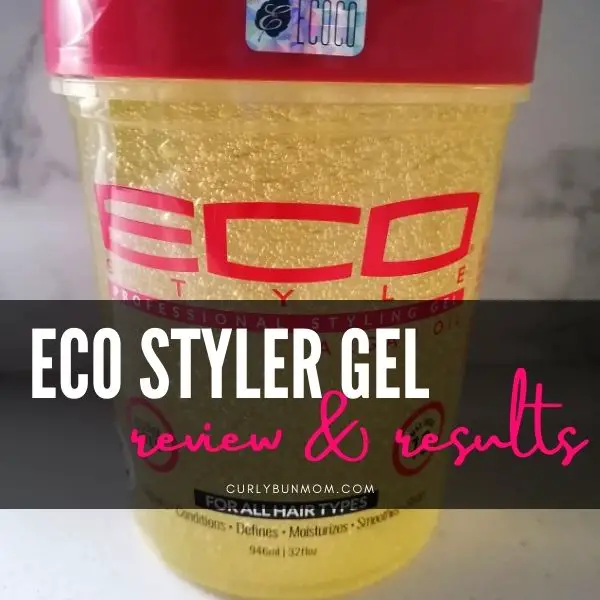 Eco Styler Gel - Affordable, Budget Friendly Curly Girl Approved Gel Review. Eco Styler Argan Oil Gel curly 3b hair and 2b wavy hair results