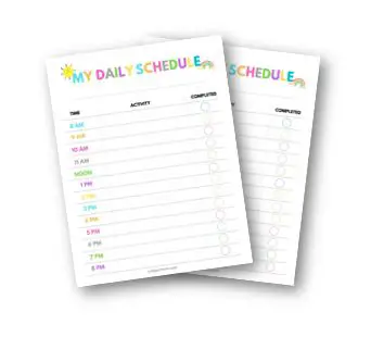 Free Printable Daily Routine Checklists For Kids - morning checlist for kids - evening checklist for kids
