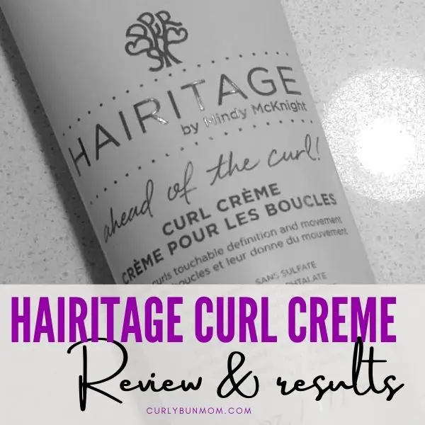 Heritage Curl Creme Curly girl method approved product Review & Result