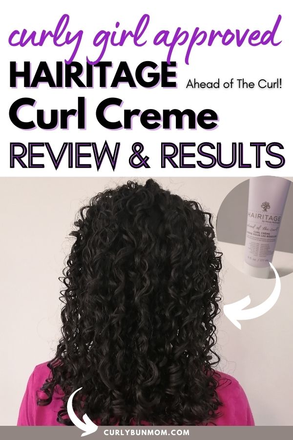 Hairitage Curl Creme Curly girl method approved product Review & Results