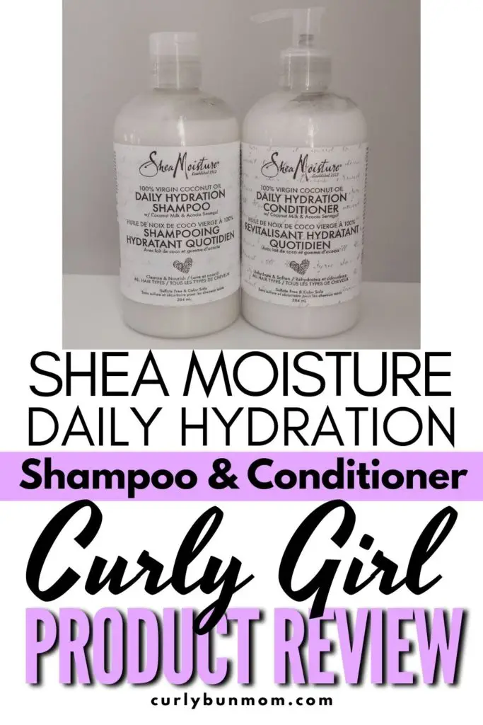 Shea Moisture Daily Hydration Shampoo & Conditioner Curly Girl Approved Product review