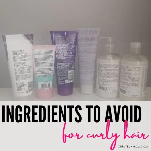 Ingredients to avoid for curly hair - curly girl method