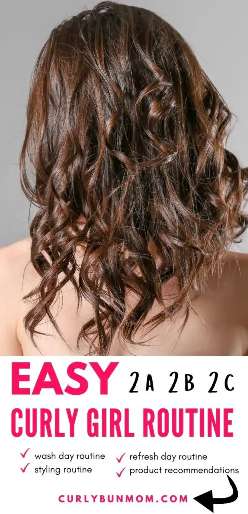 2a hair routine, 2b curly hair routine, 2c curly hair routine - wavy hair routine - curly girl routine