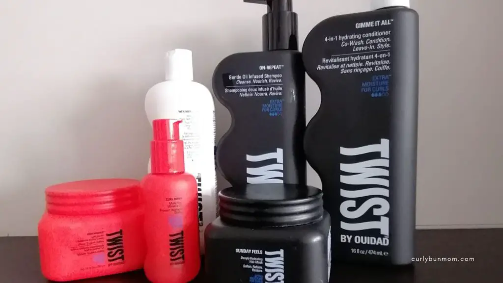 Twist by Ouidad curly girl product review, curly girl routine, curly girl wash day & results