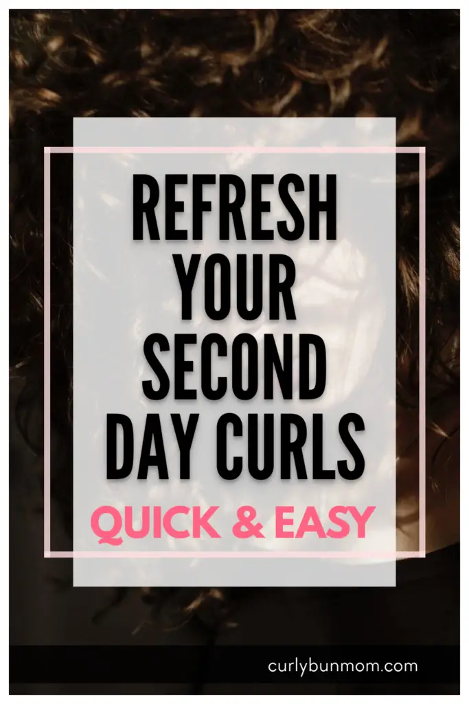 how to refresh curls in the morning